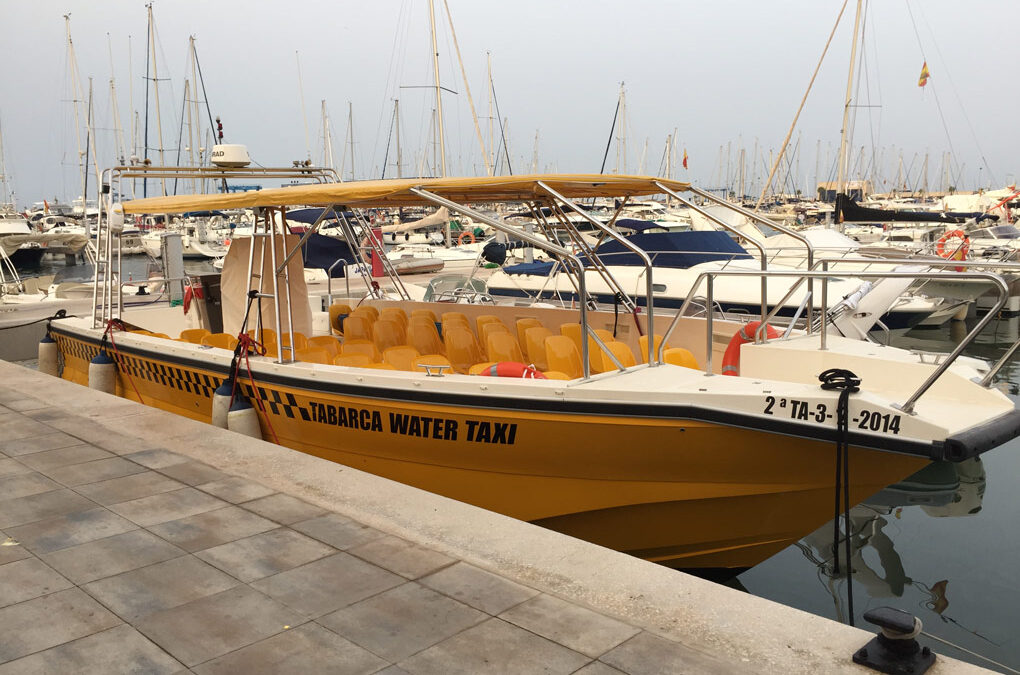 Estructura toldo inoxidable para barco taxi